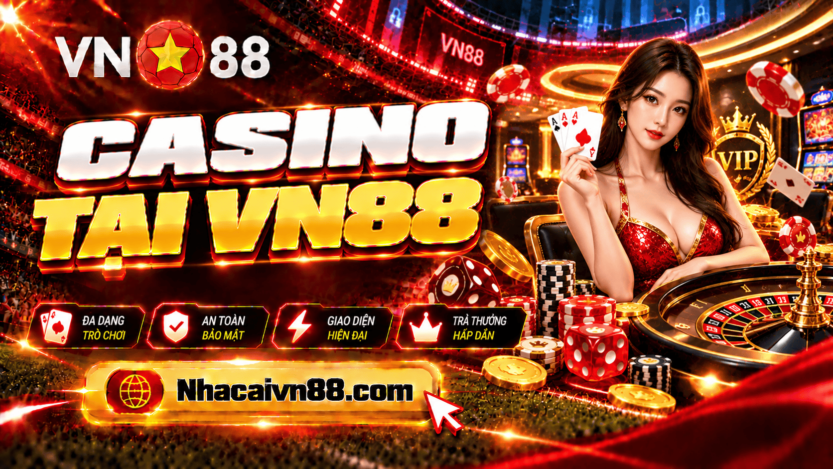 Casino VN88 - Sòng bạc đẳng cấp, đa dạng game đỉnh cao Casino VN88 - Sòng bạc đẳng cấp, đa dạng game đỉnh cao