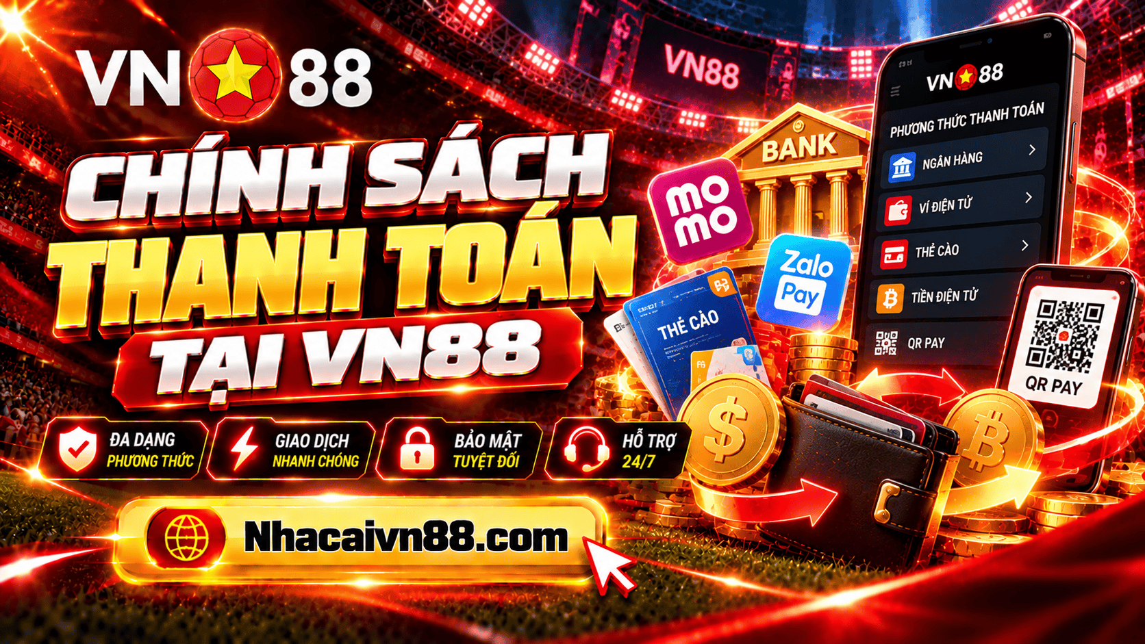Chính sách thanh toán tại VN88