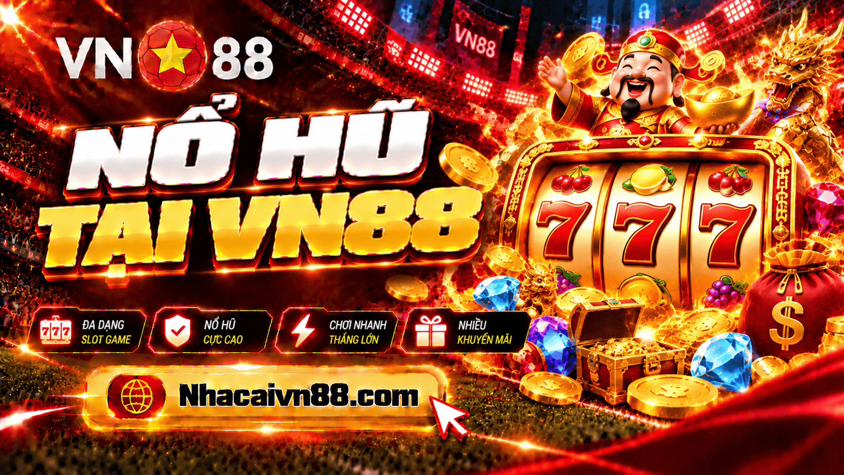 Nổ hũ VN88 - Kho game cực khủng, giải trí săn thưởng đỉnh cao